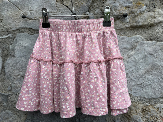 Pink floral skirt 3-4y (98-104cm)