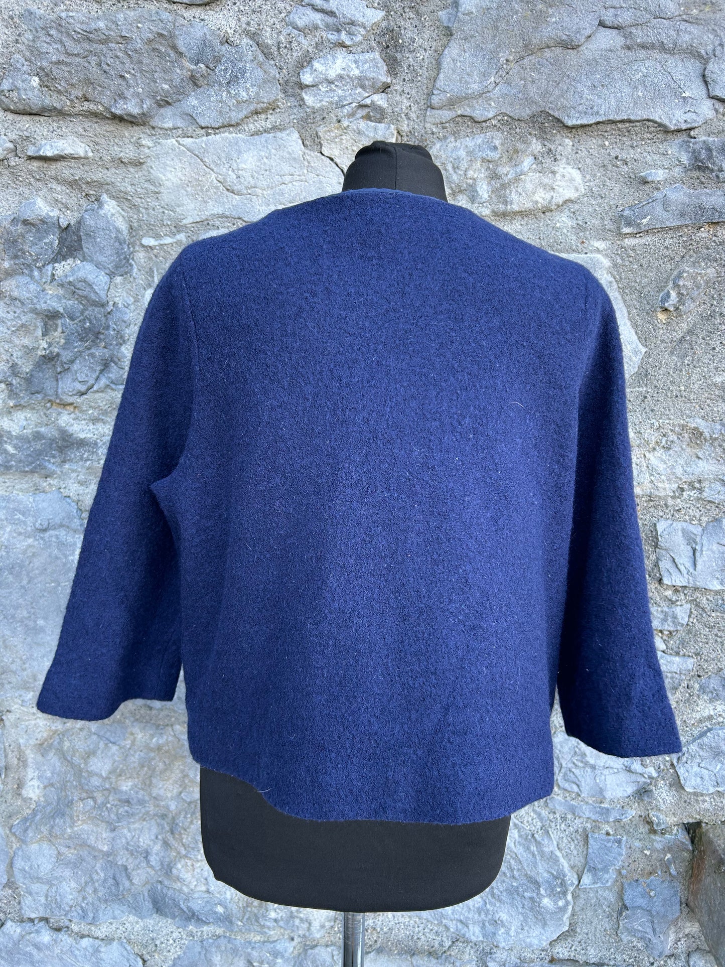 Navy woolly jacket uk 10-12