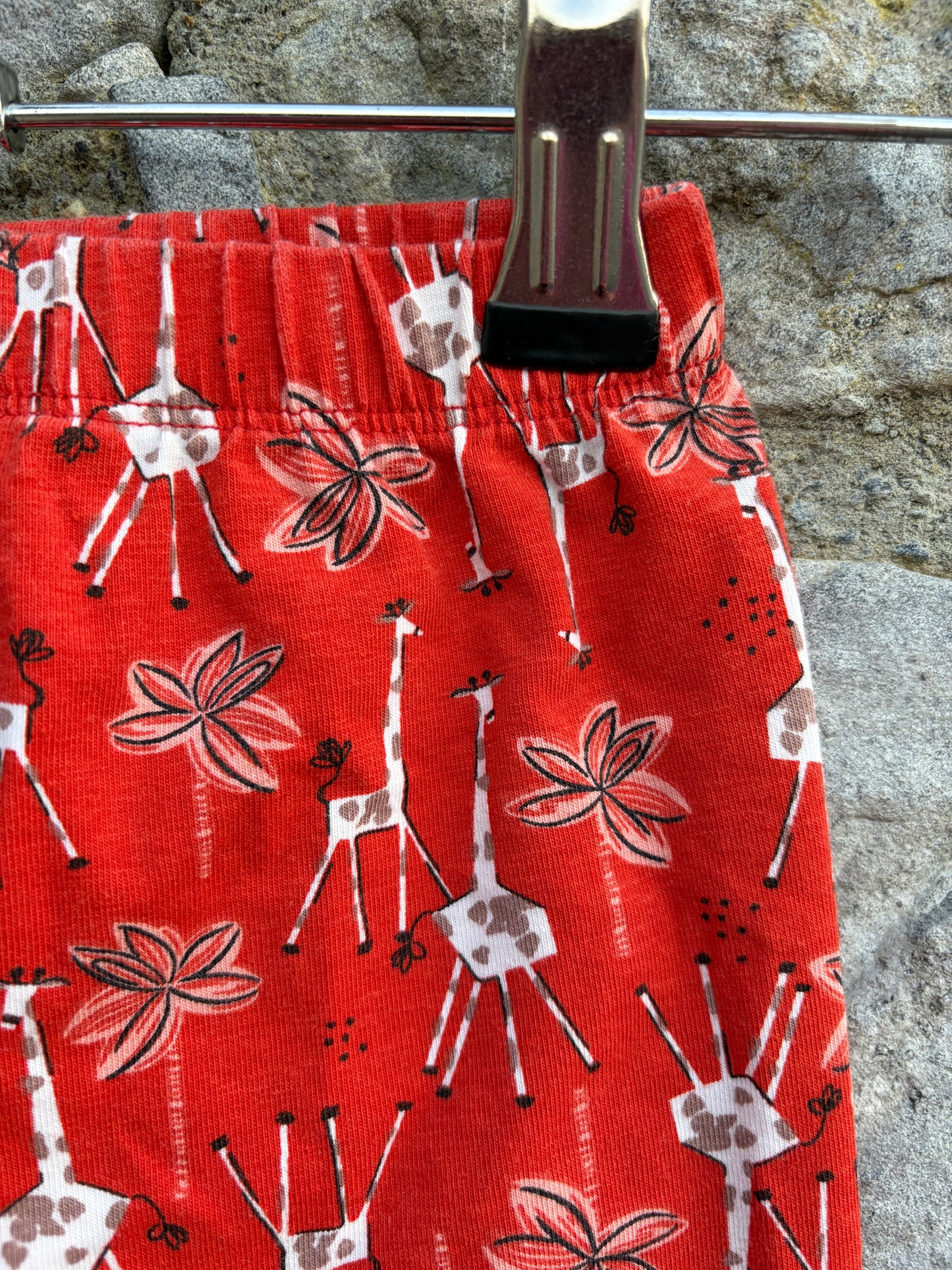 Giraffes red leggings  3-4y (98-104cm)