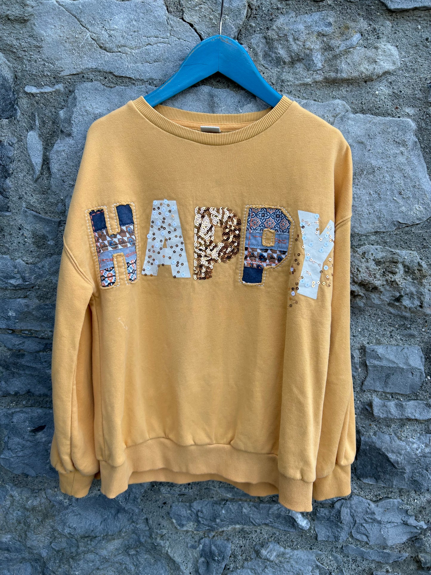 Happy yellow sweatshirt 11y (146cm)