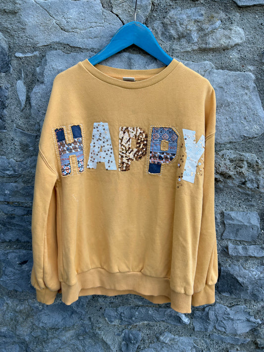 Happy yellow sweatshirt 11y (146cm)