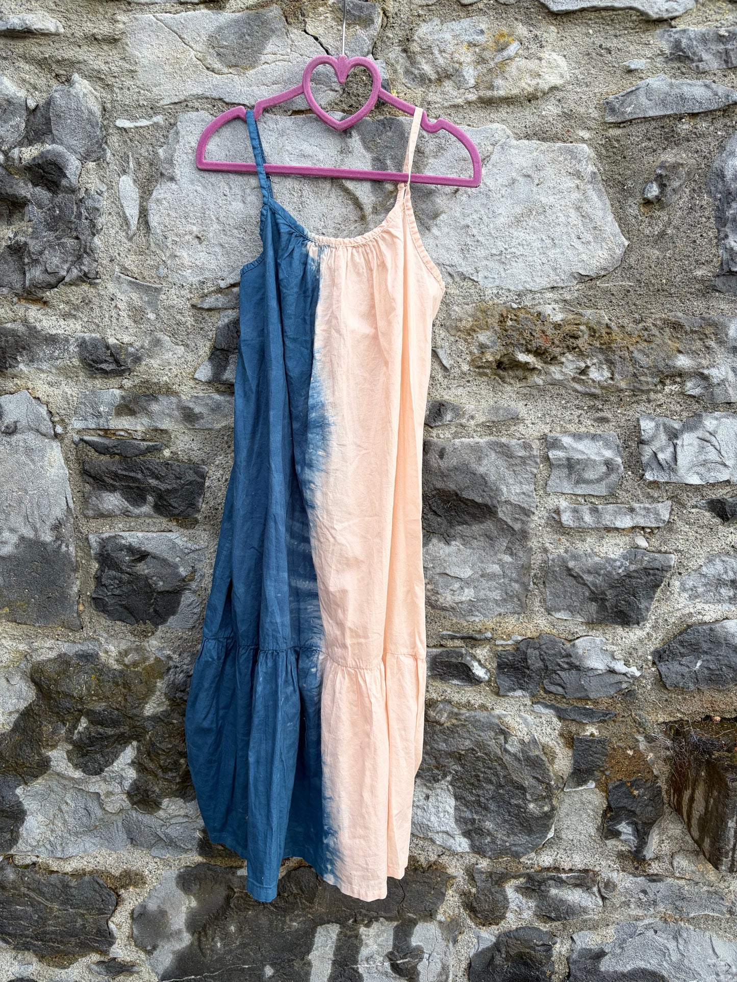 Blue&ivory ombre maxi dress  8y (128cm)
