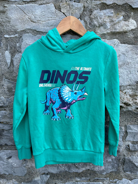 Dinos Green hoodie  7y (122cm)