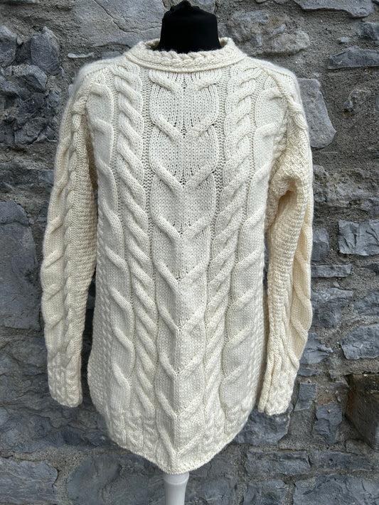 Aran style cream jumper uk 18-20