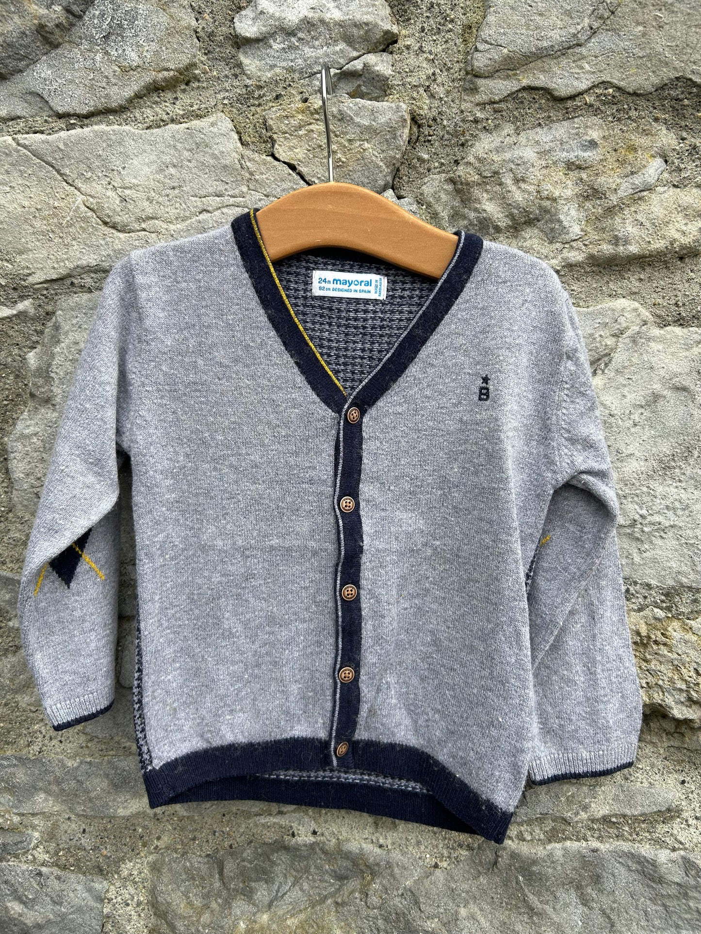 Grey cardigan  18-24m (86-92cm)