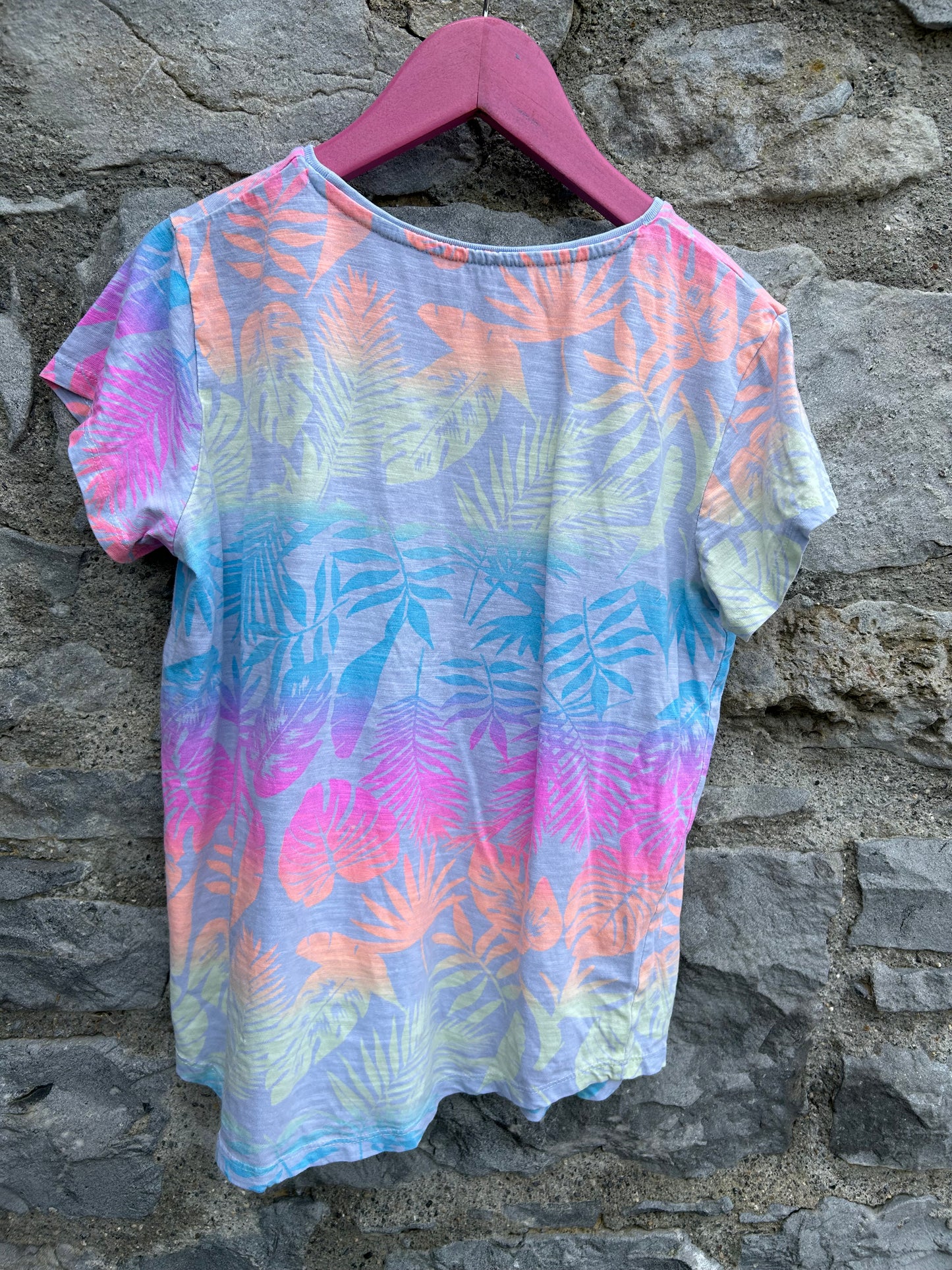 Ombré rainbow leaves T-shirt  11-12y (146-152cm)