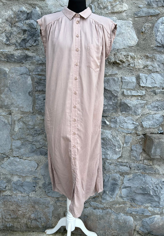 Dusty pink shirt dress uk 10