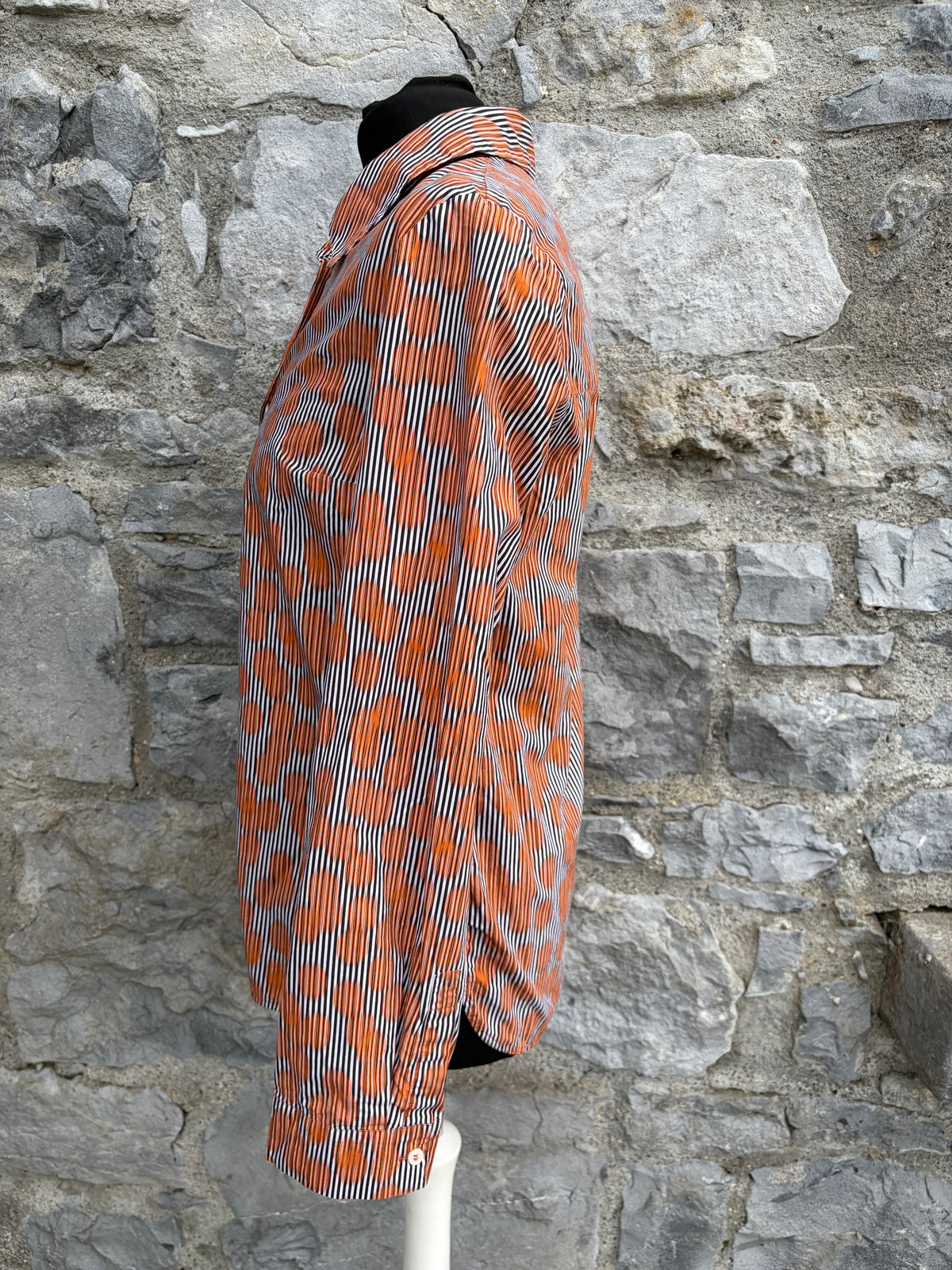 Orange abstract dot shirt uk 6-8