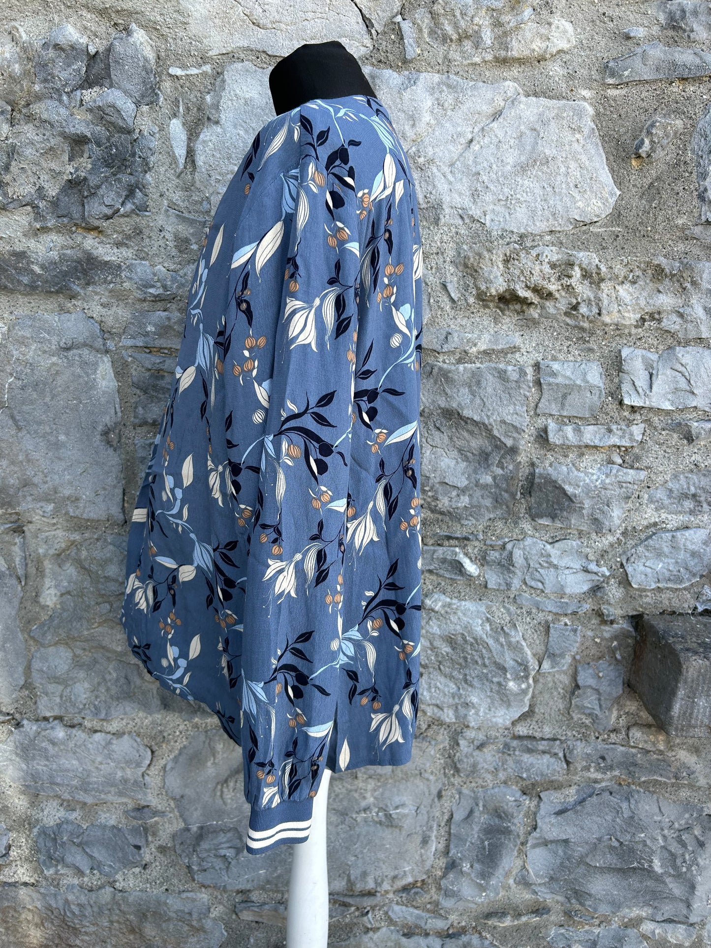 Blue floral blouse uk 12
