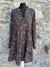 Load image into Gallery viewer, Paisley&amp;pattern dots dress uk 10-12
