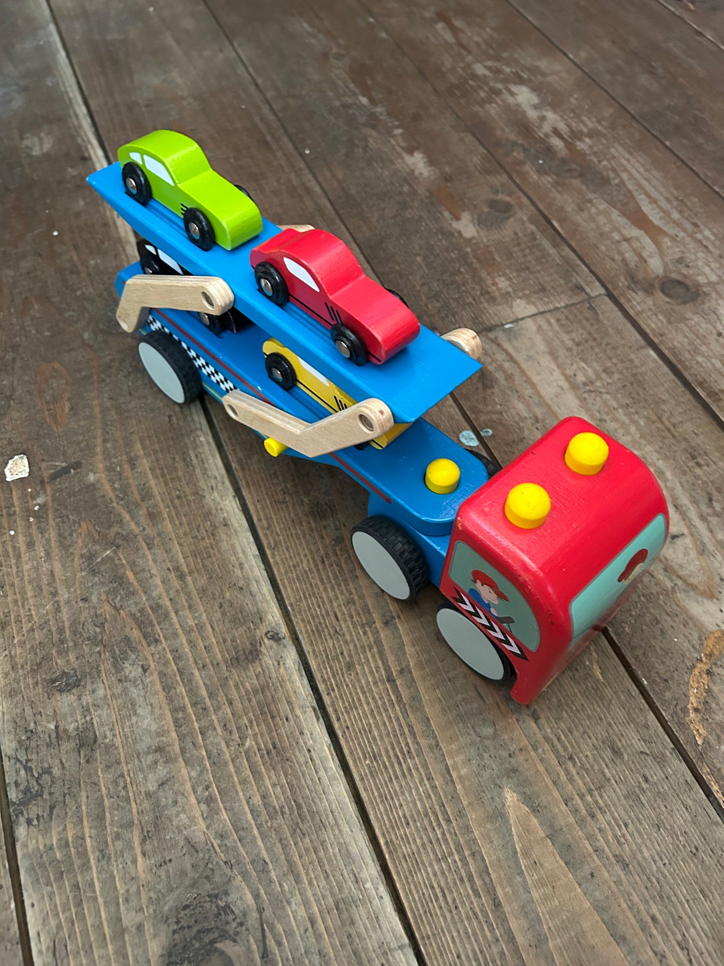 Wooden transporter lorry