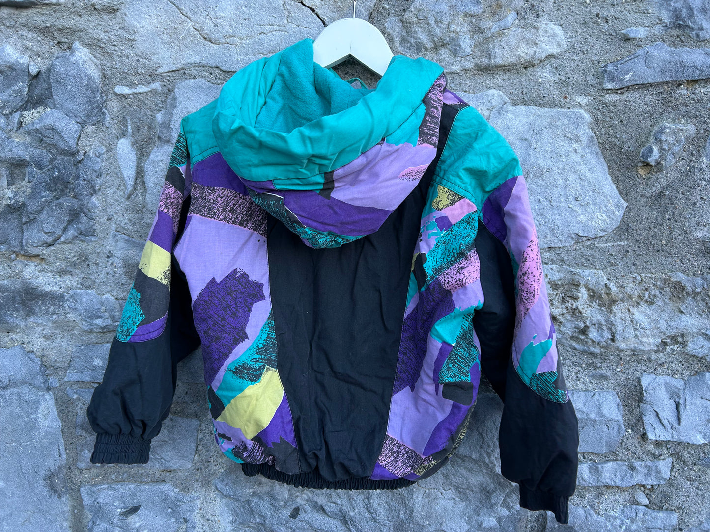 80s Teal&purple jacket 4-5y (104-110cm)