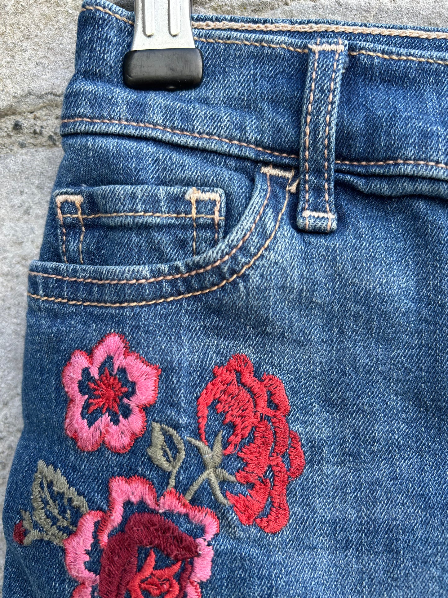 Denim embroidered skirt  9-10y (134-140cm)