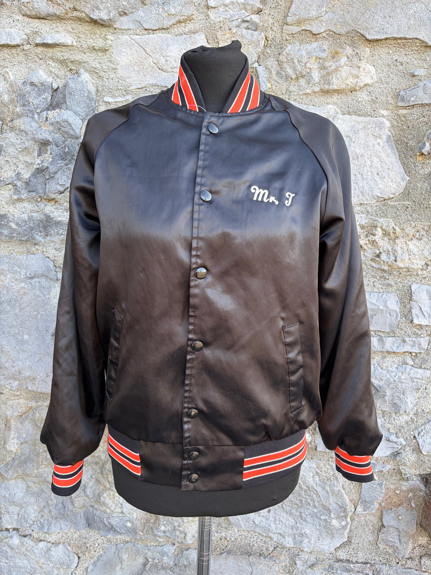 90s Giants black bomber jacket uk 6-8