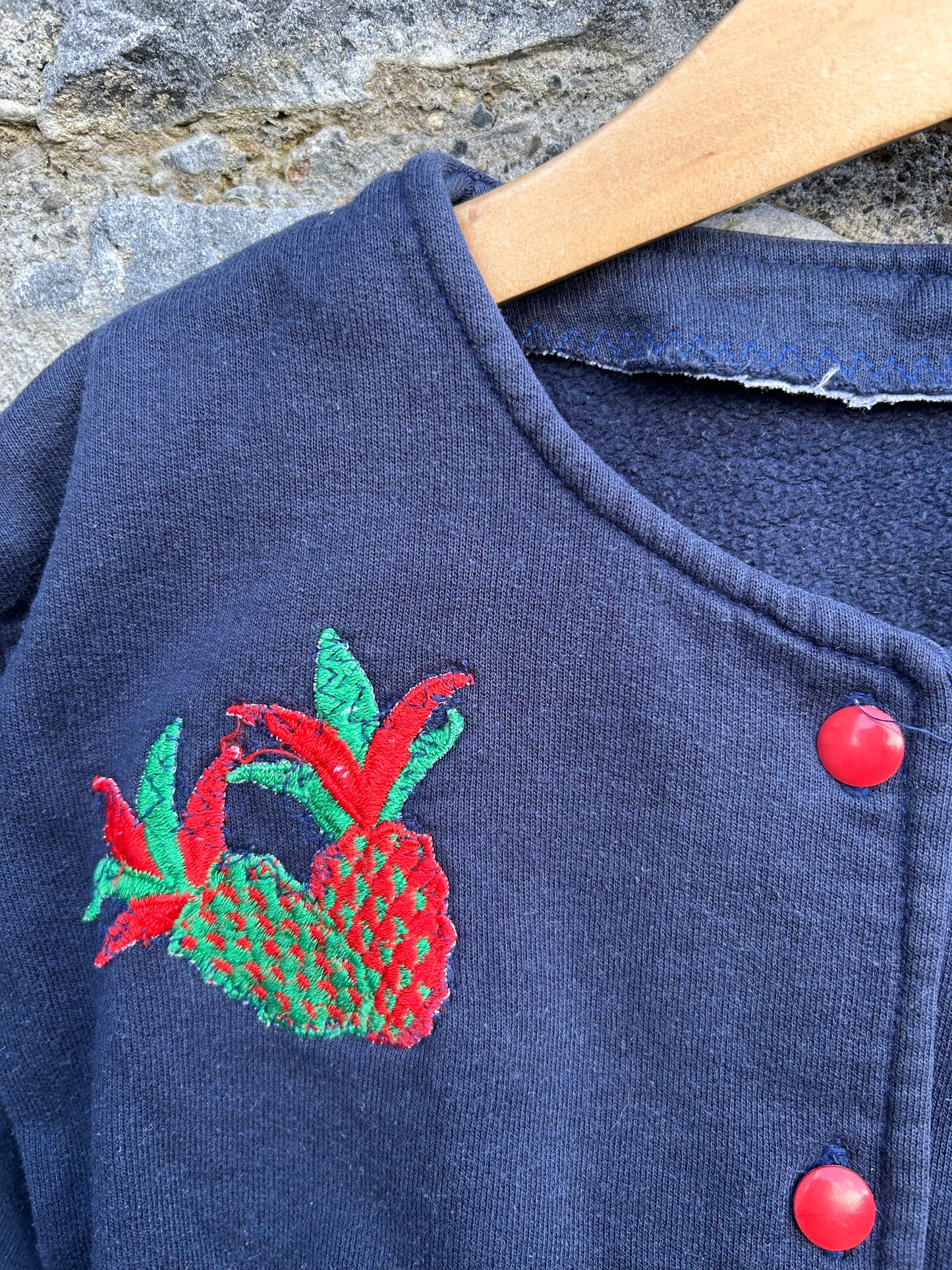 90s pineapple navy bolero  8-9y (128-134cm)