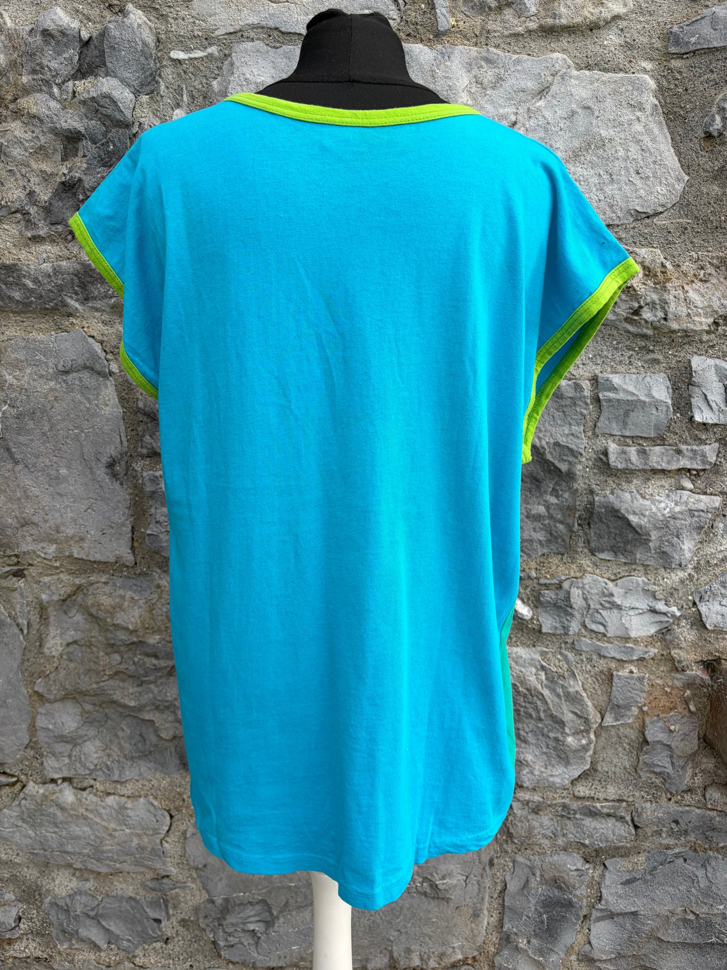 80s geese Blue&green T-shirt uk 12-14