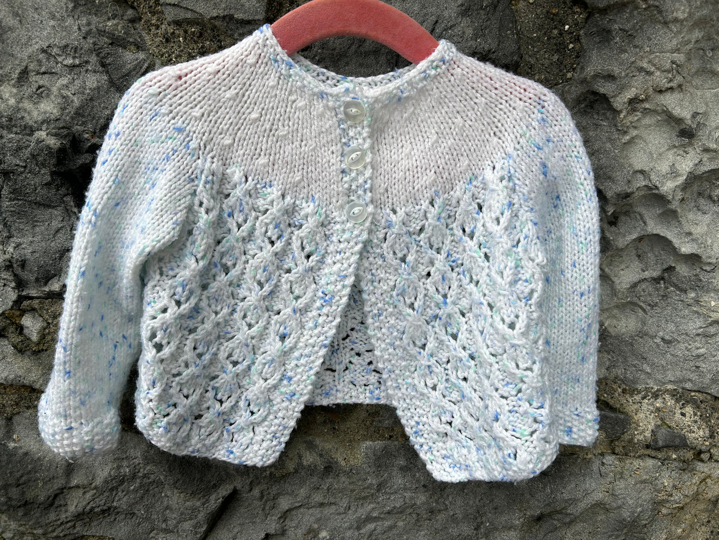 Light blue pointelle cardigan  6-9m (68-74cm)