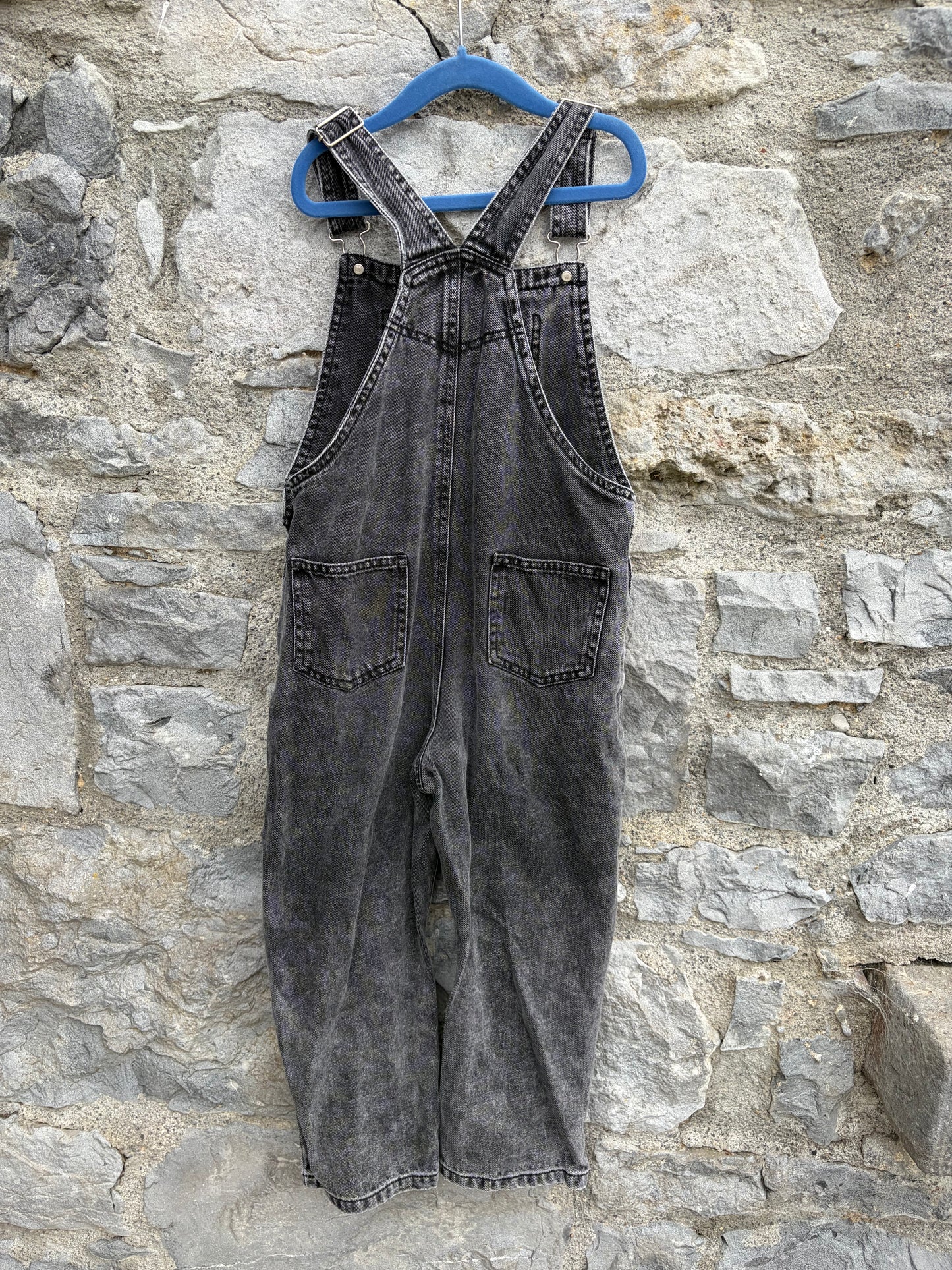 Charcoal dungarees  8y (128cm)