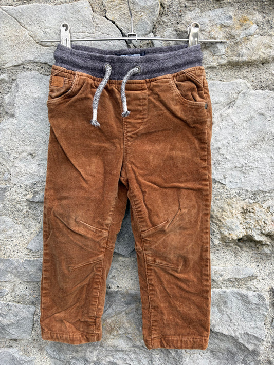 Brown cords  12-18m (80-86cm)