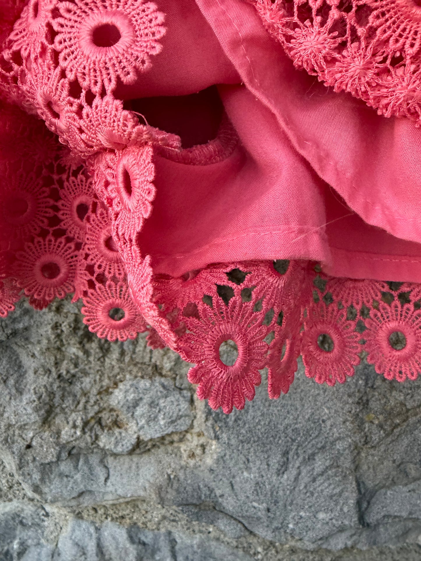 Coral lace shorts  4y (104cm)