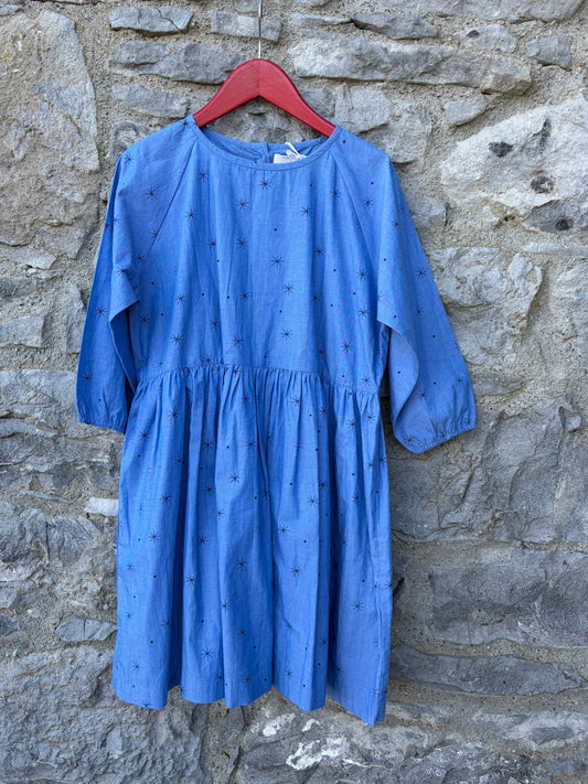 Stars blue dress  9-10y (134-140cm)