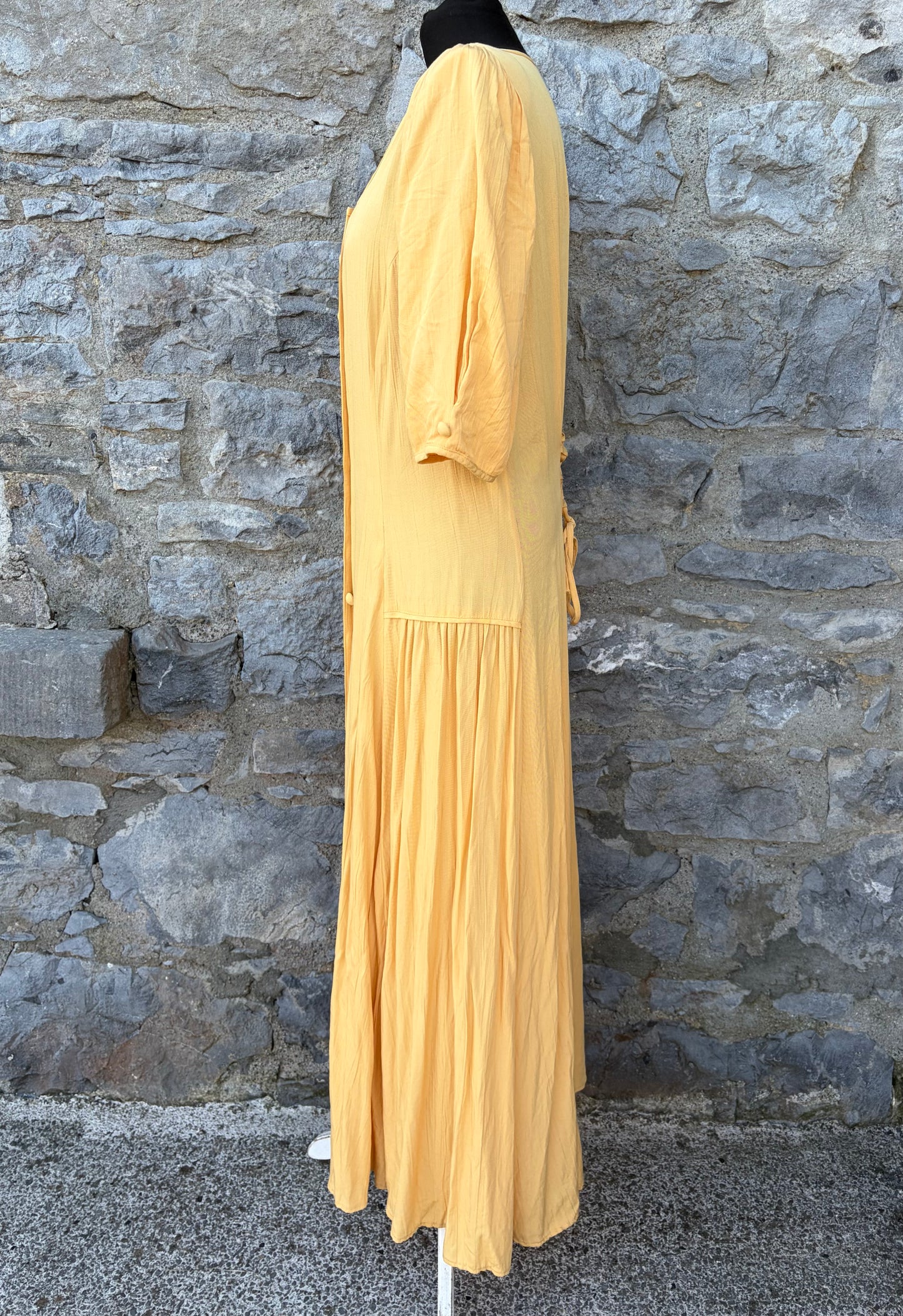 80s yellow dress uk 12