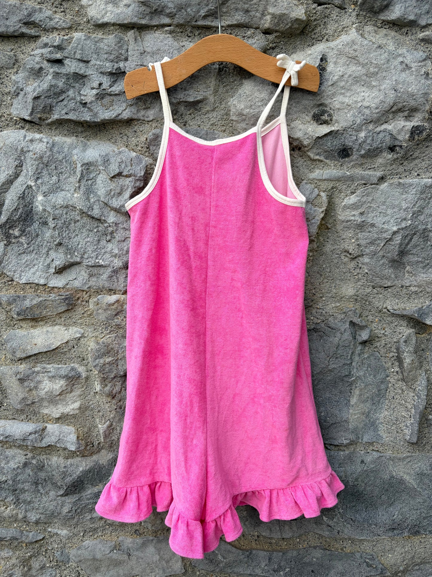 Pink Terry jumpsuit 6-7y (116-122cm)