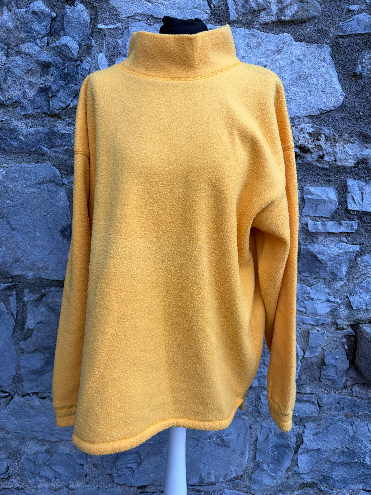 90s yellow fleece Large