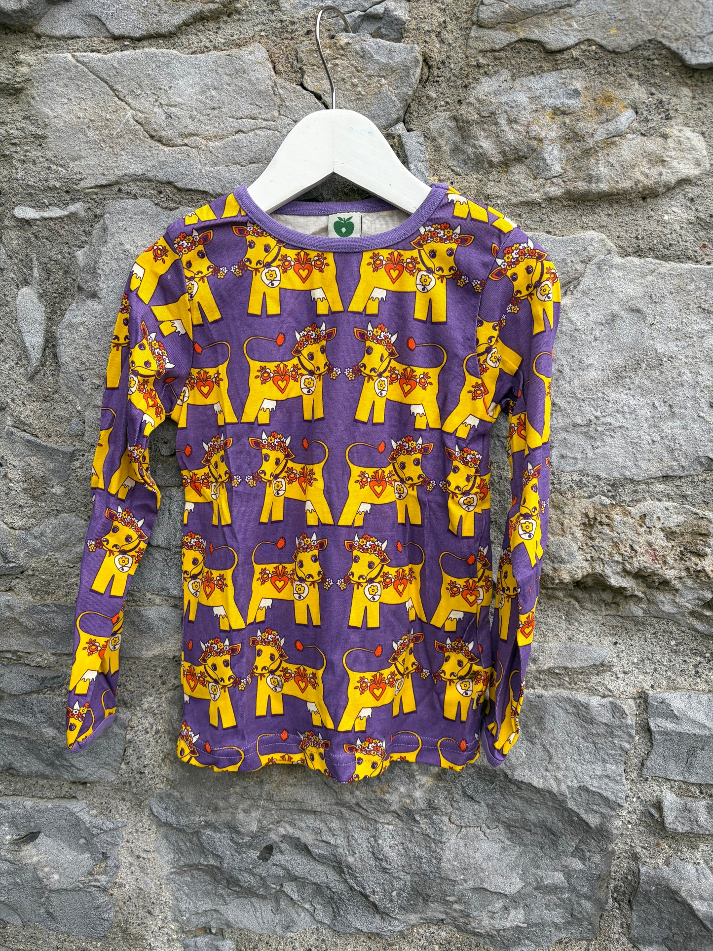 Cows purple top  4-5y (104-110cm)