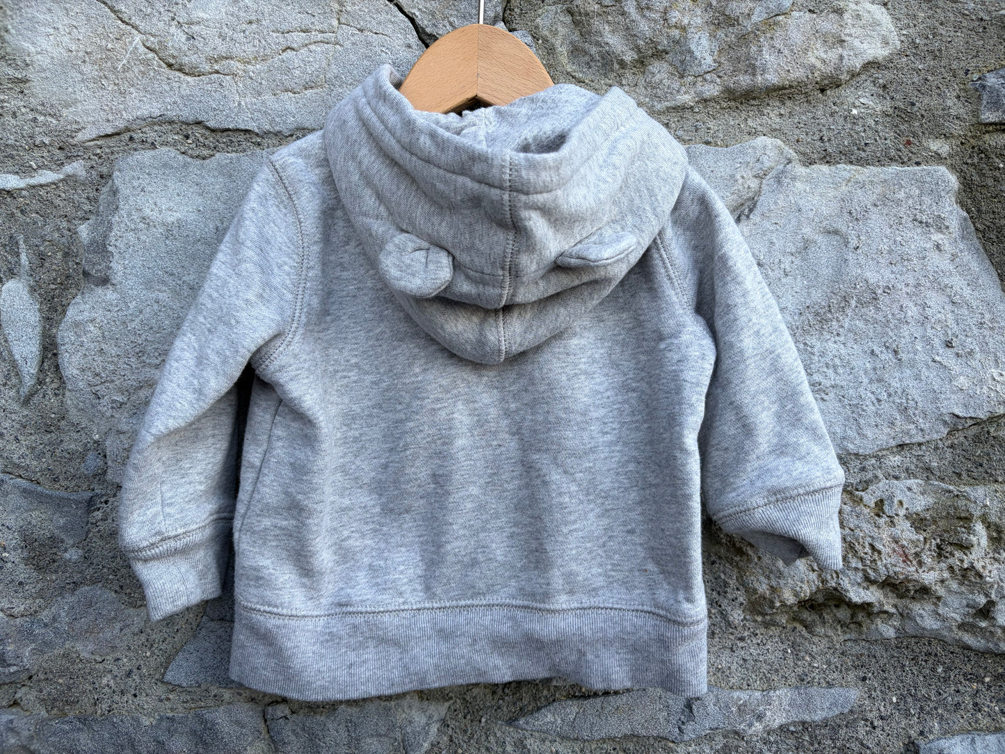 Grey logo hoodie 6-9m (68-74cm)