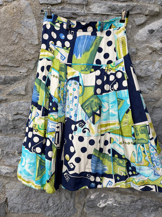 80s Mega dots patchwork skirt uk 12-14