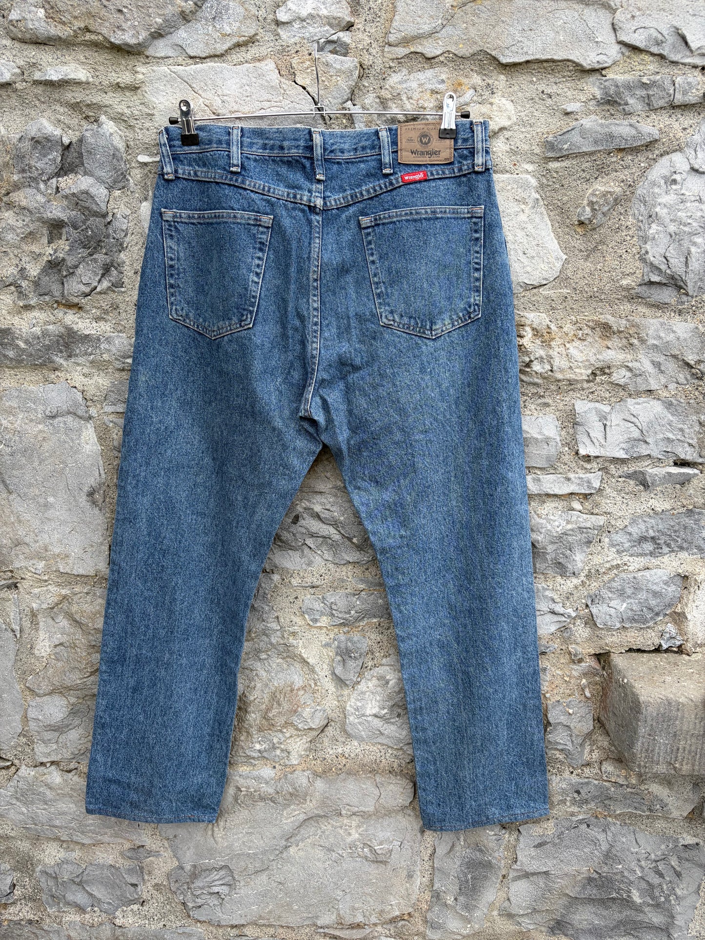 90s classic mid-wash blue jeans Large