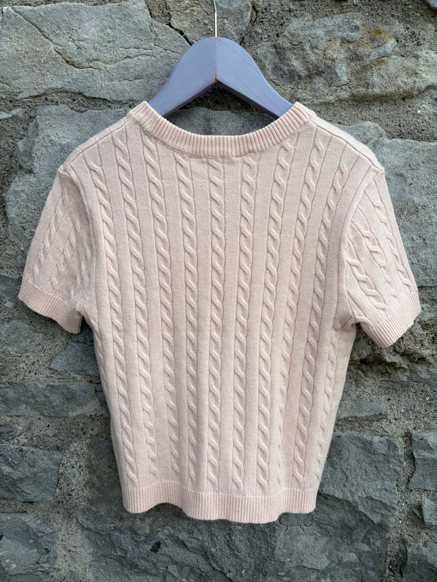 Light dusty pink knitted top  11-12y (146-152cm)