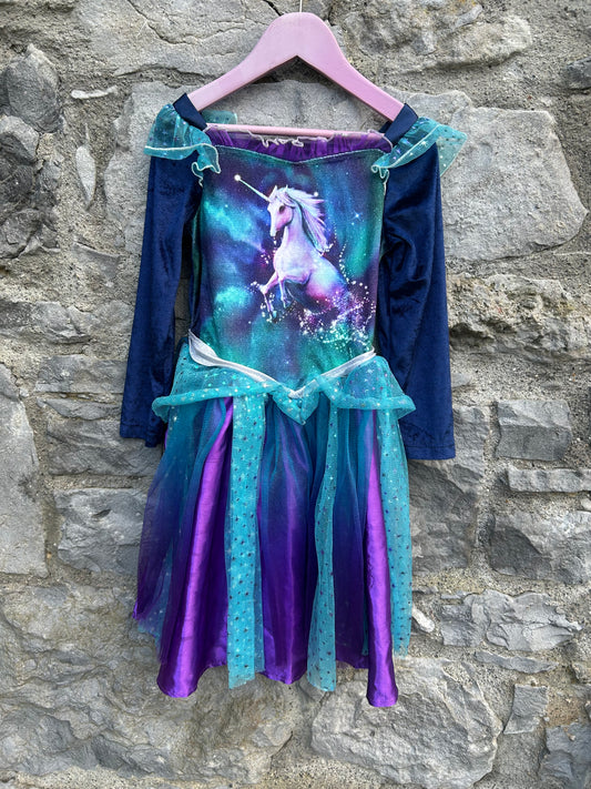 Unicorn dress  5-6y (110-116cm)