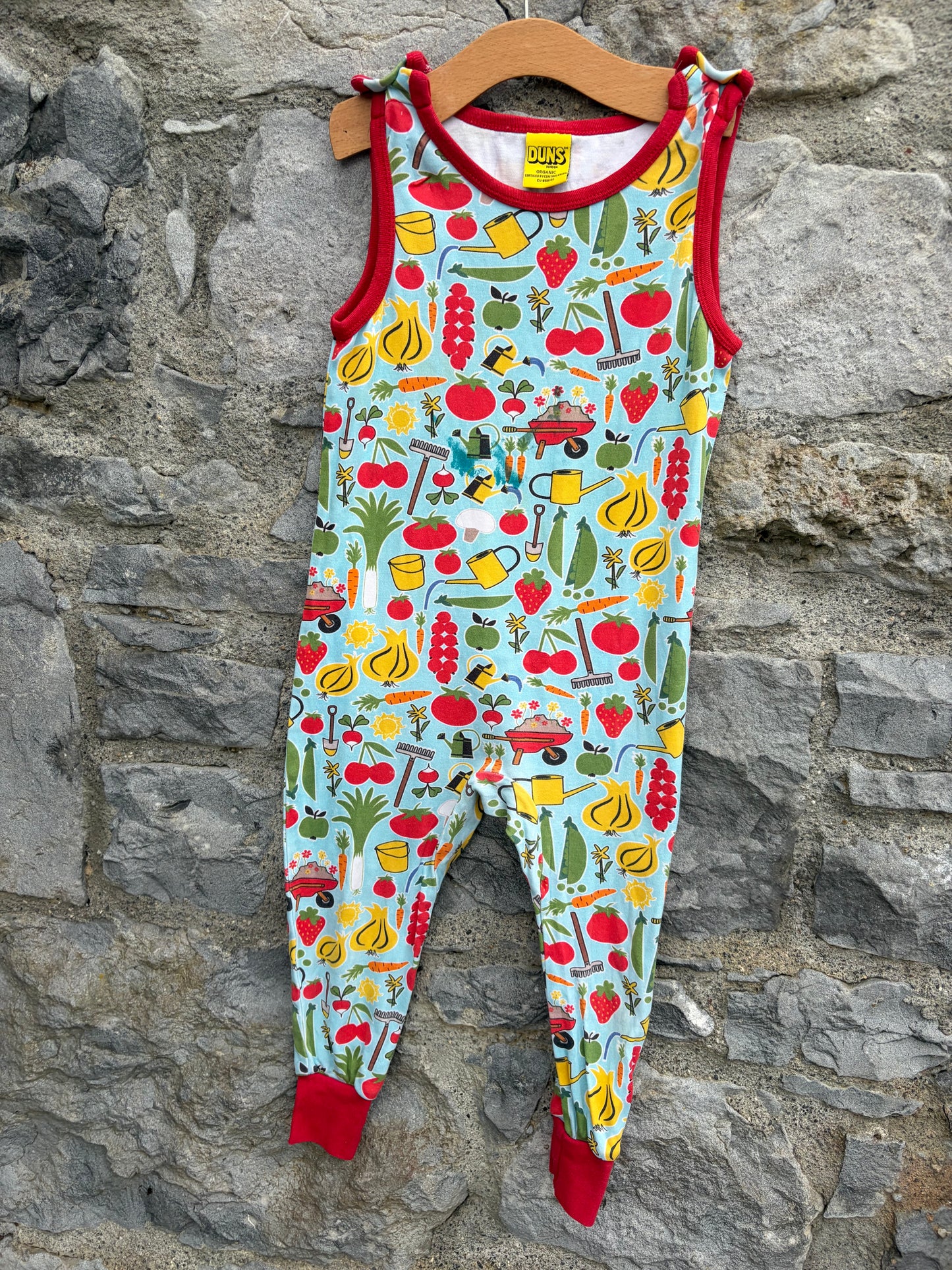 Vegetable patch dungarees  4y (104cm)