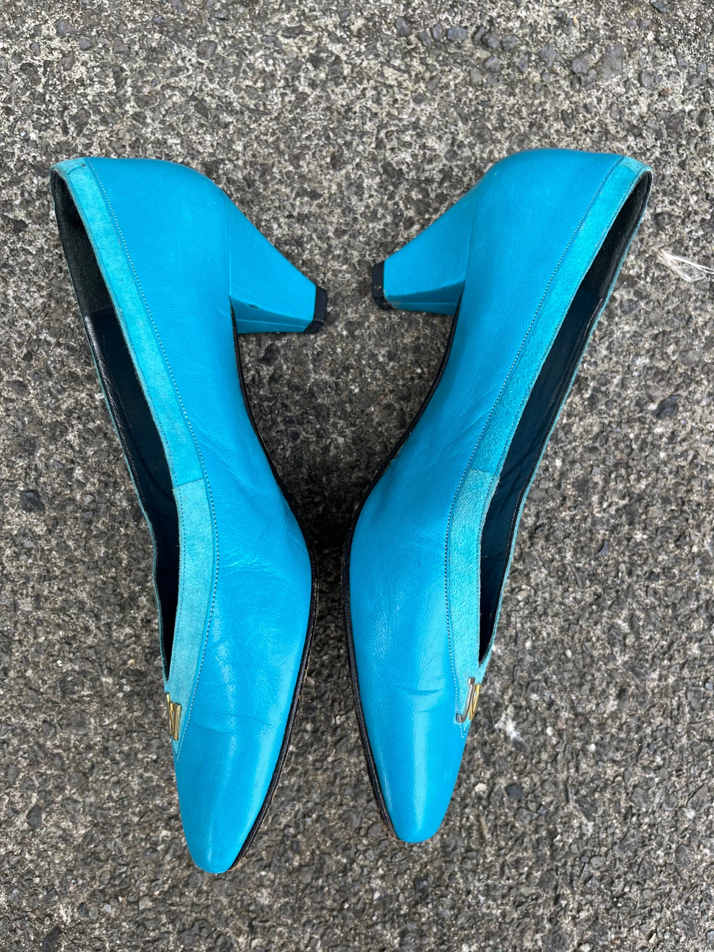 80s teal shoes uk 3.5-4 (eu 36.5-37)