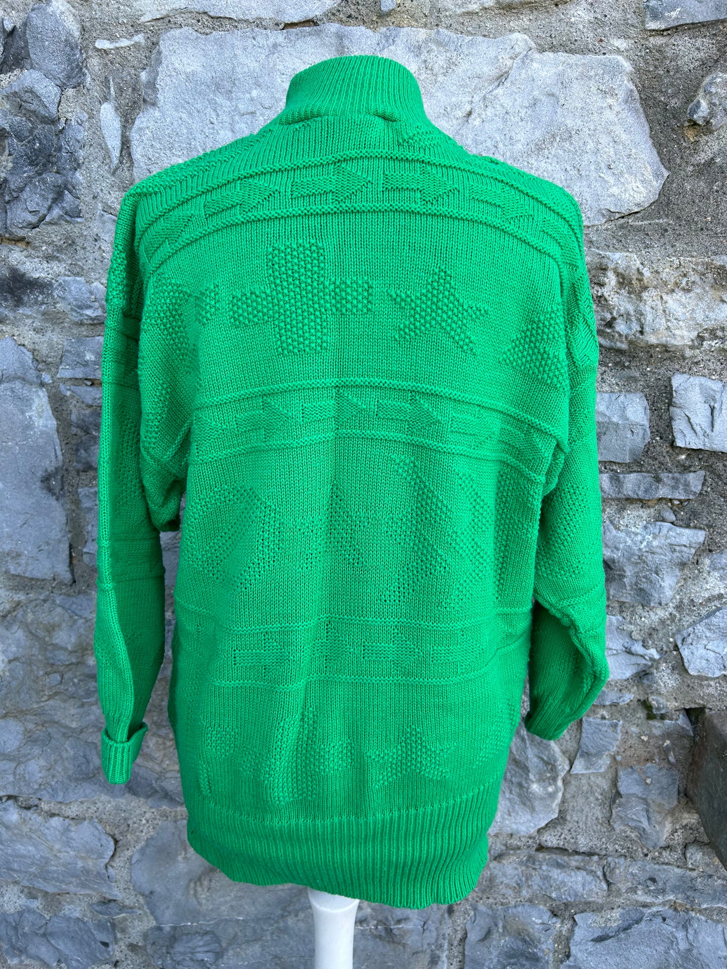 80s green jumper uk 12-14