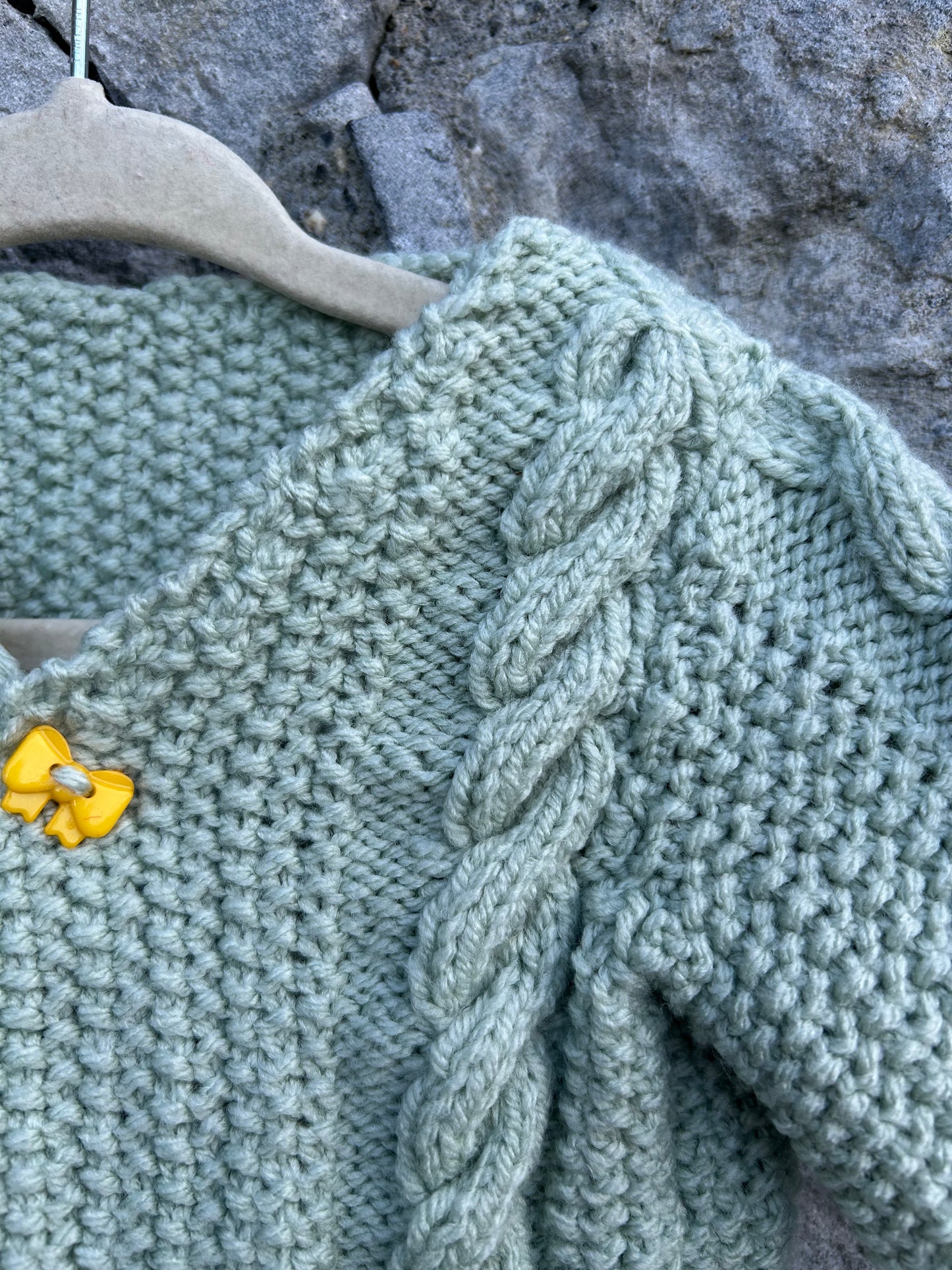 90s green knitted set  0-3m (56-62cm)