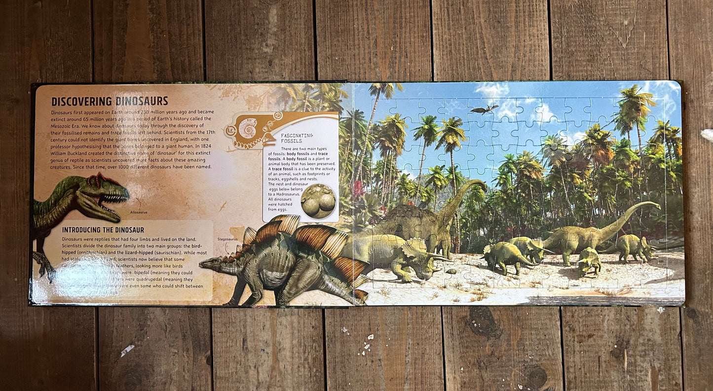 The life of dinosaurs jigsaw book