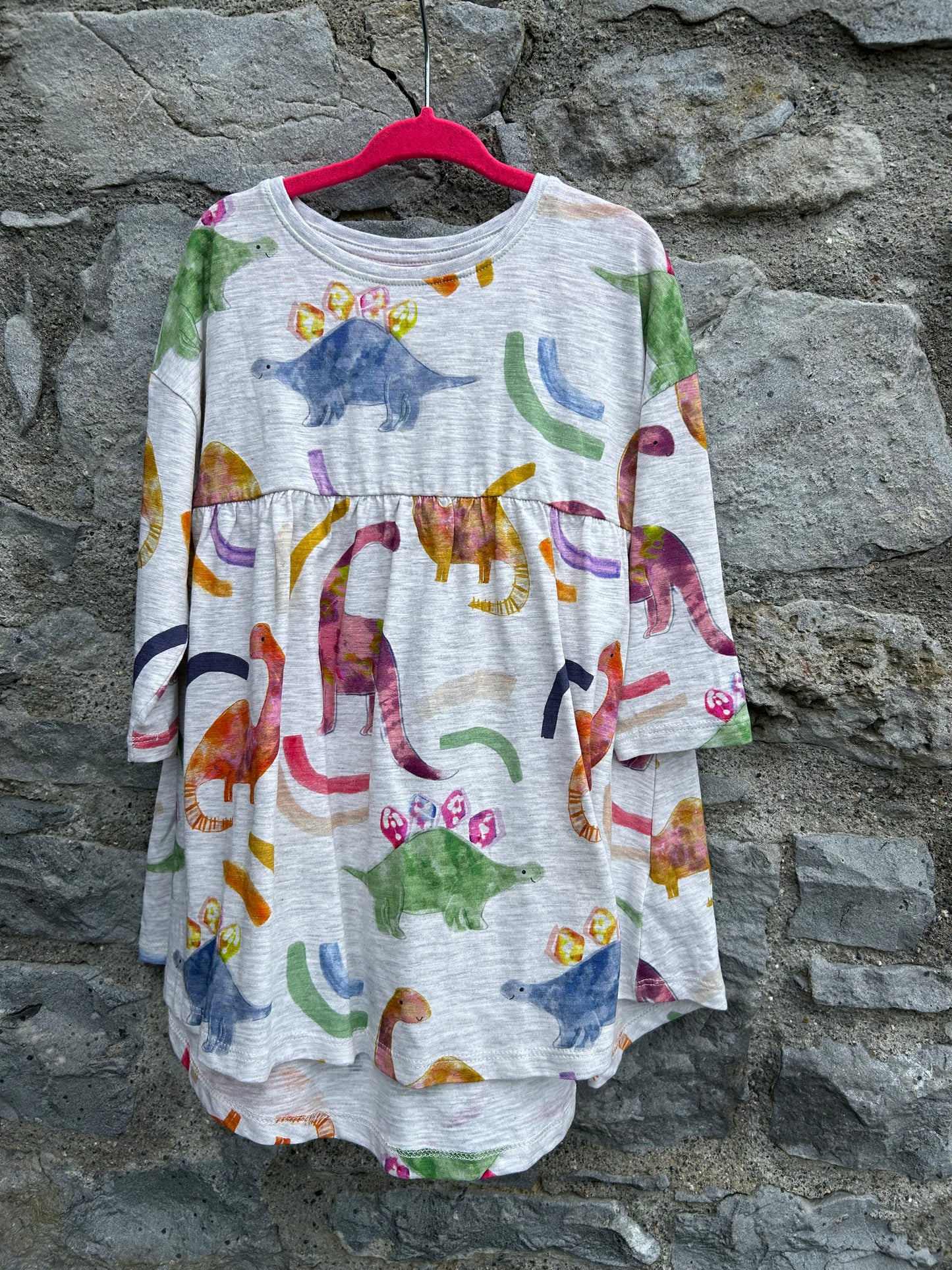 Dinosaurs grey dress 18-24m (86-92cm)