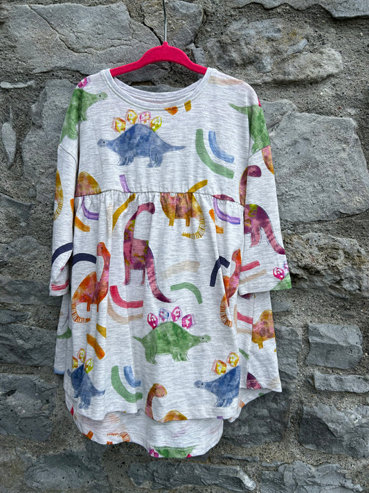 Dinosaurs grey dress 18-24m (86-92cm)