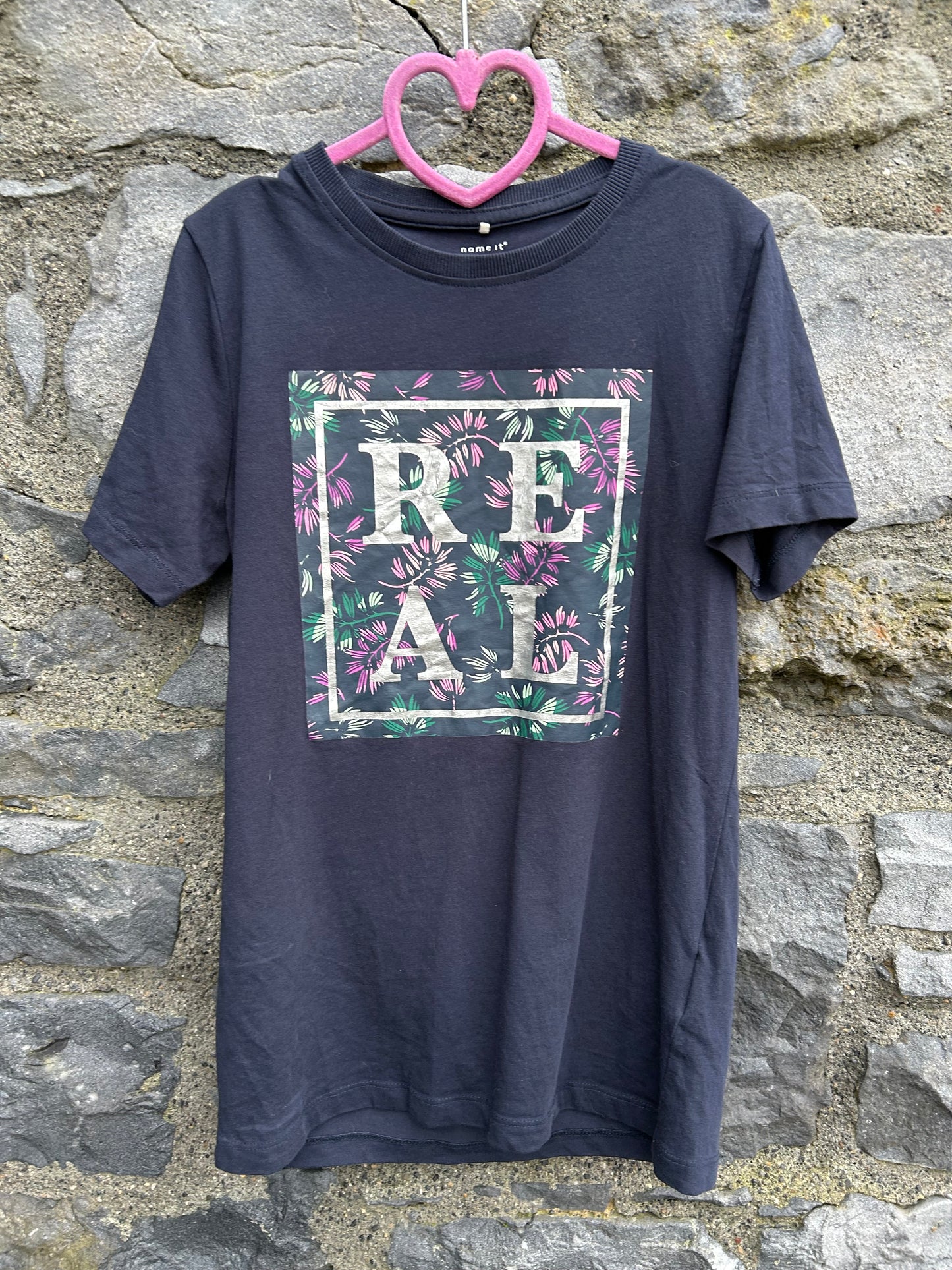 Real navy T-shirt 11-12y (146-152cm)