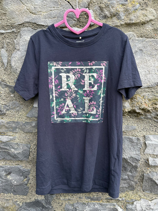 Real navy T-shirt 11-12y (146-152cm)