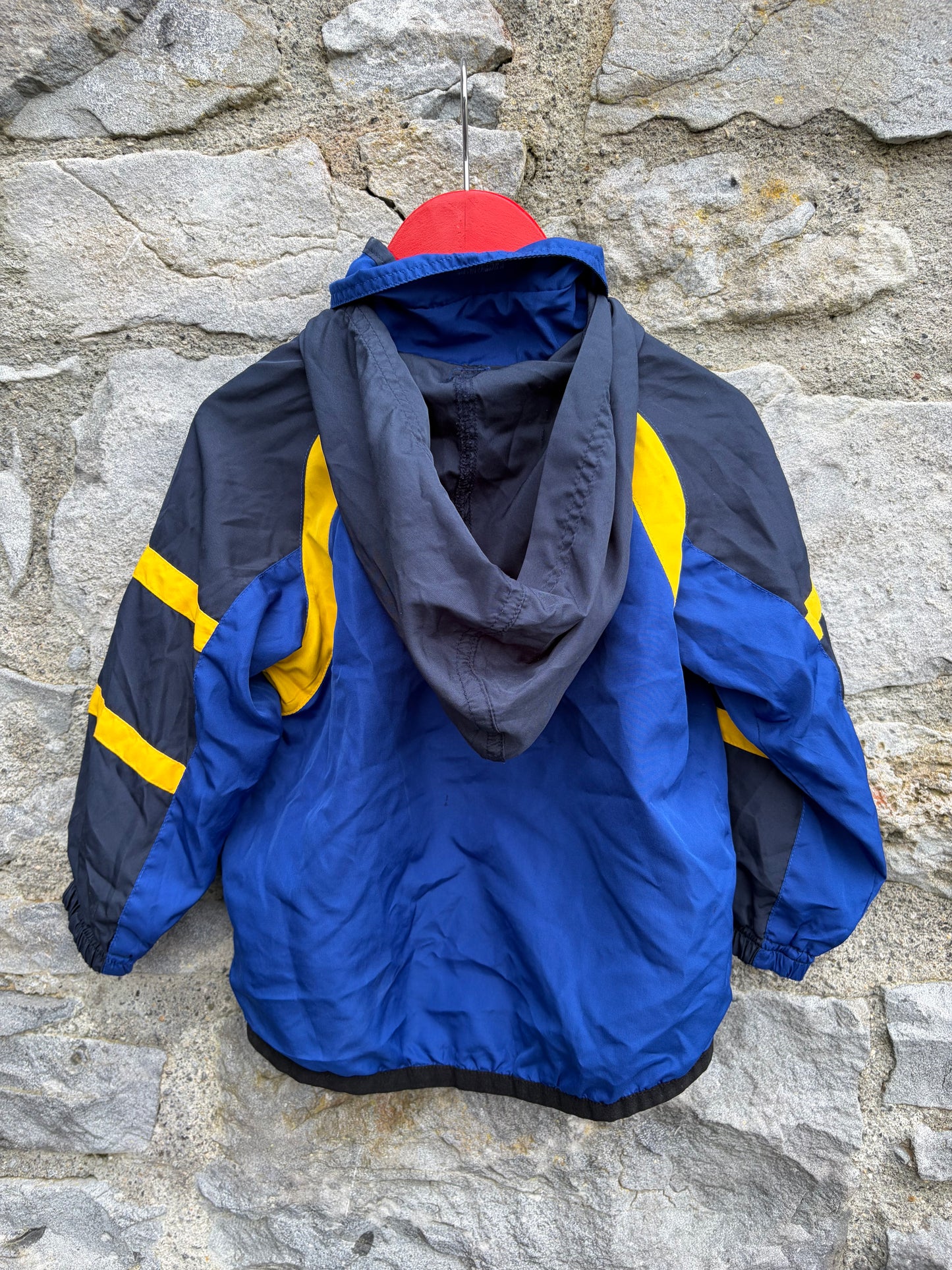 90s blue raglan jacket 2-3y (92-98cm)