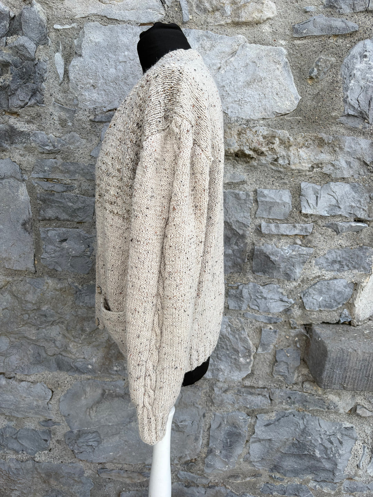 90s beige cardigan uk 14-16