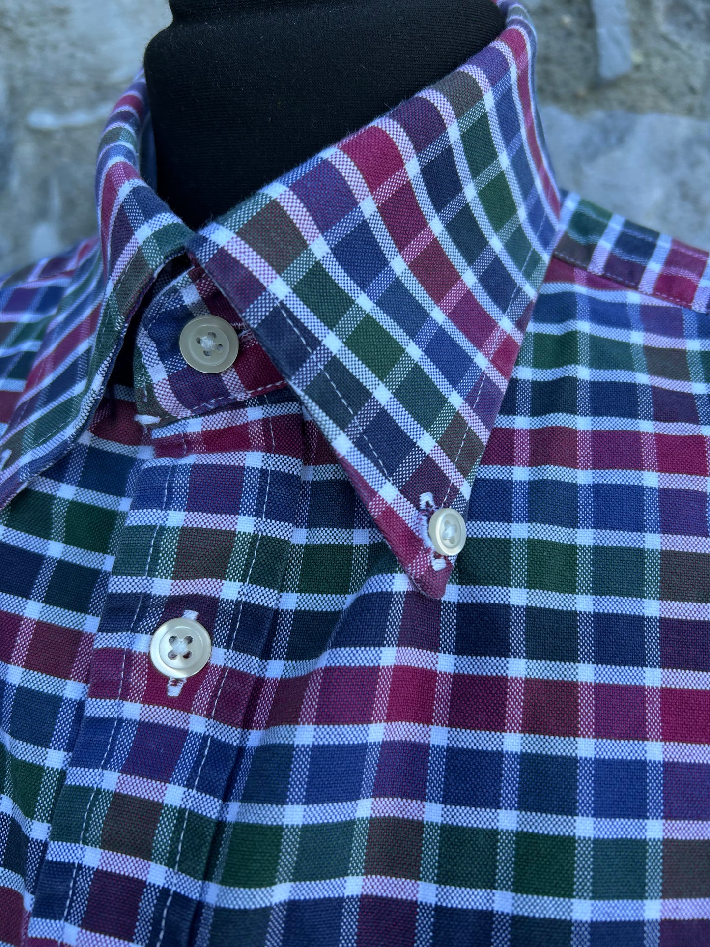 Red&navy check shirt  Medium