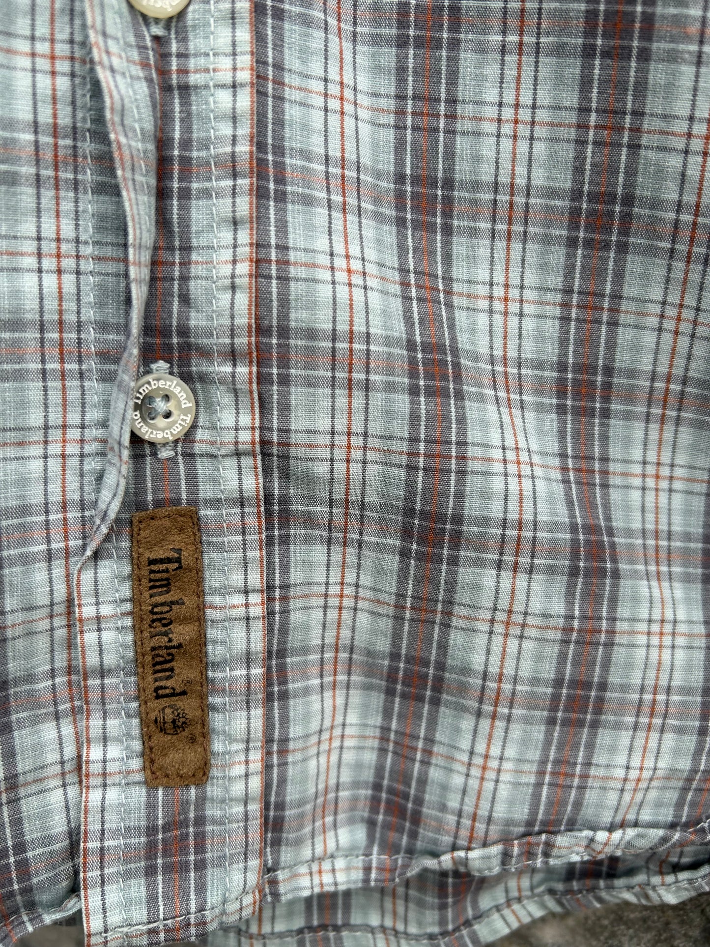 Brown&grey check shirt  4-5y (104-110cm)