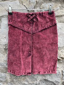 Y2K maroon skirt  9-10y (134-140cm)