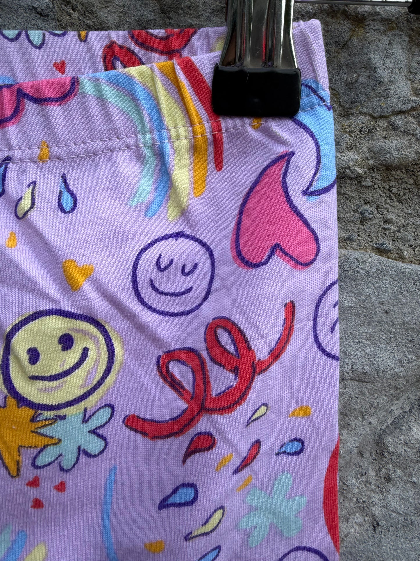Rainbows&hearts biker shorts  6-7y (116-122cm)