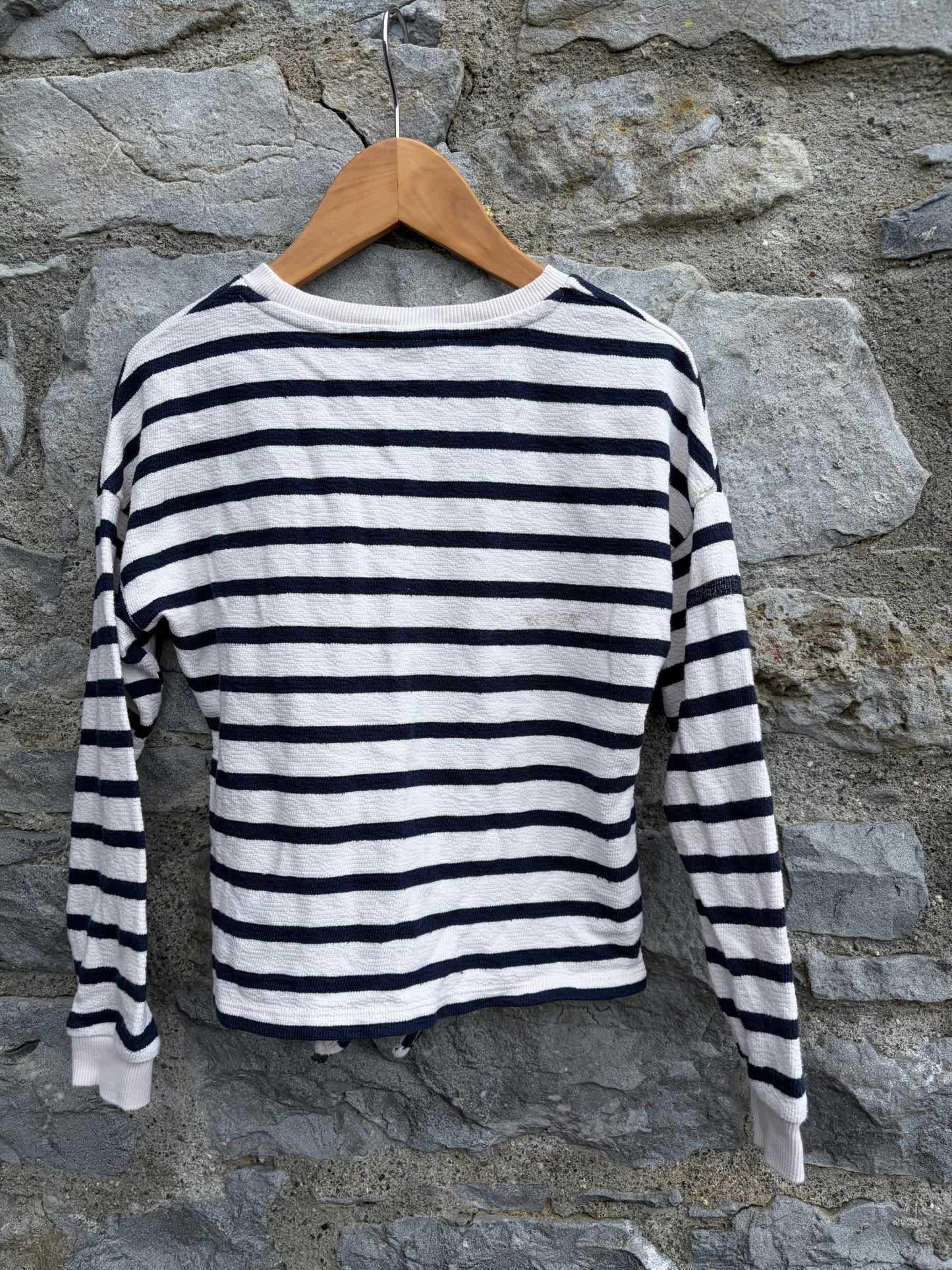 Happy black stripes sweatshirt  8-9y (128-134cm)